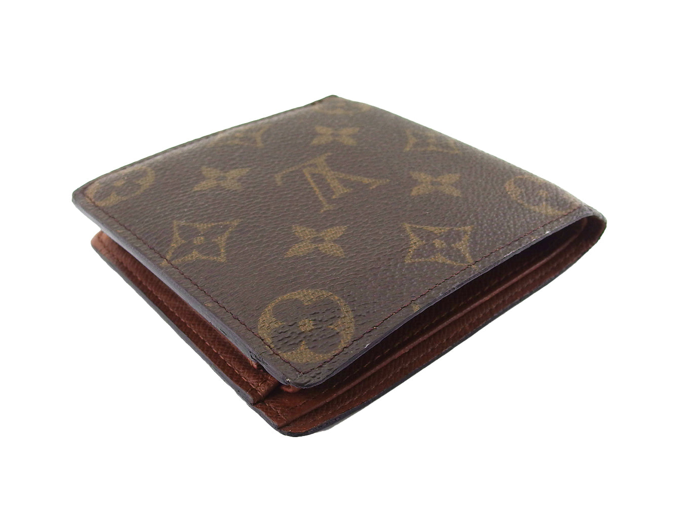 LOUIS VUITTON Bifold Wallet M61665 Brown beige Porte Billets Cartes Crdit Monet