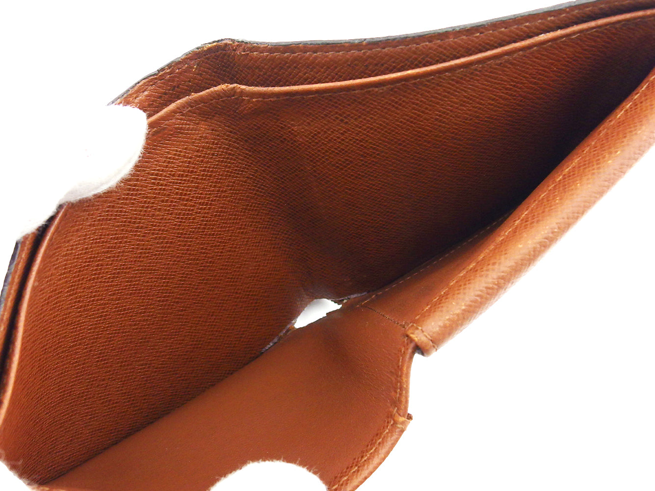 LOUIS VUITTON Bifold Wallet M61665 Brown beige Porte Billets Cartes Crdit Monet