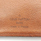 LOUIS VUITTON Bifold Wallet M61665 Brown beige Porte Billets Cartes Crdit Monet