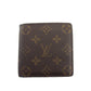 LOUIS VUITTON Bifold Wallet M61665 Brown beige Porte Billets Cartes Crdit Monet