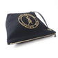 SAINT LAURENT Pouch Main: Wool, Main: Leather Black x Gold Women Used Authentic