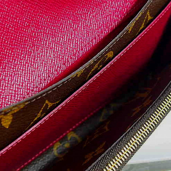 LOUIS VUITTON Long Wallet Purse M60697 Monogram canvas Fuchsia Old model Monogram Portefeuille Emily Women Used Authentic
