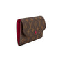 LOUIS VUITTON Long Wallet Purse M60697 Monogram canvas Fuchsia Old model Monogram Portefeuille Emily Women Used Authentic