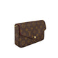 LOUIS VUITTON Shoulder Bag M61276 Monogram canvas, leather Brown mini bag clutch bag ChainShoulder strap Pochette Felice Women Used Authentic