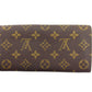 LOUIS VUITTON Long Wallet Purse M61724 Brown beige Pochette Porto MonÃ©credi