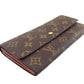 LOUIS VUITTON Long Wallet Purse M61724 Brown beige Pochette Porto MonÃ©credi