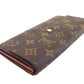 LOUIS VUITTON Long Wallet Purse M61724 Brown beige Pochette Porto MonÃ©credi