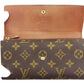 LOUIS VUITTON Long Wallet Purse M61724 Brown beige Pochette Porto MonÃ©credi