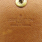 LOUIS VUITTON Long Wallet Purse M61724 Brown beige Pochette Porto MonÃ©credi