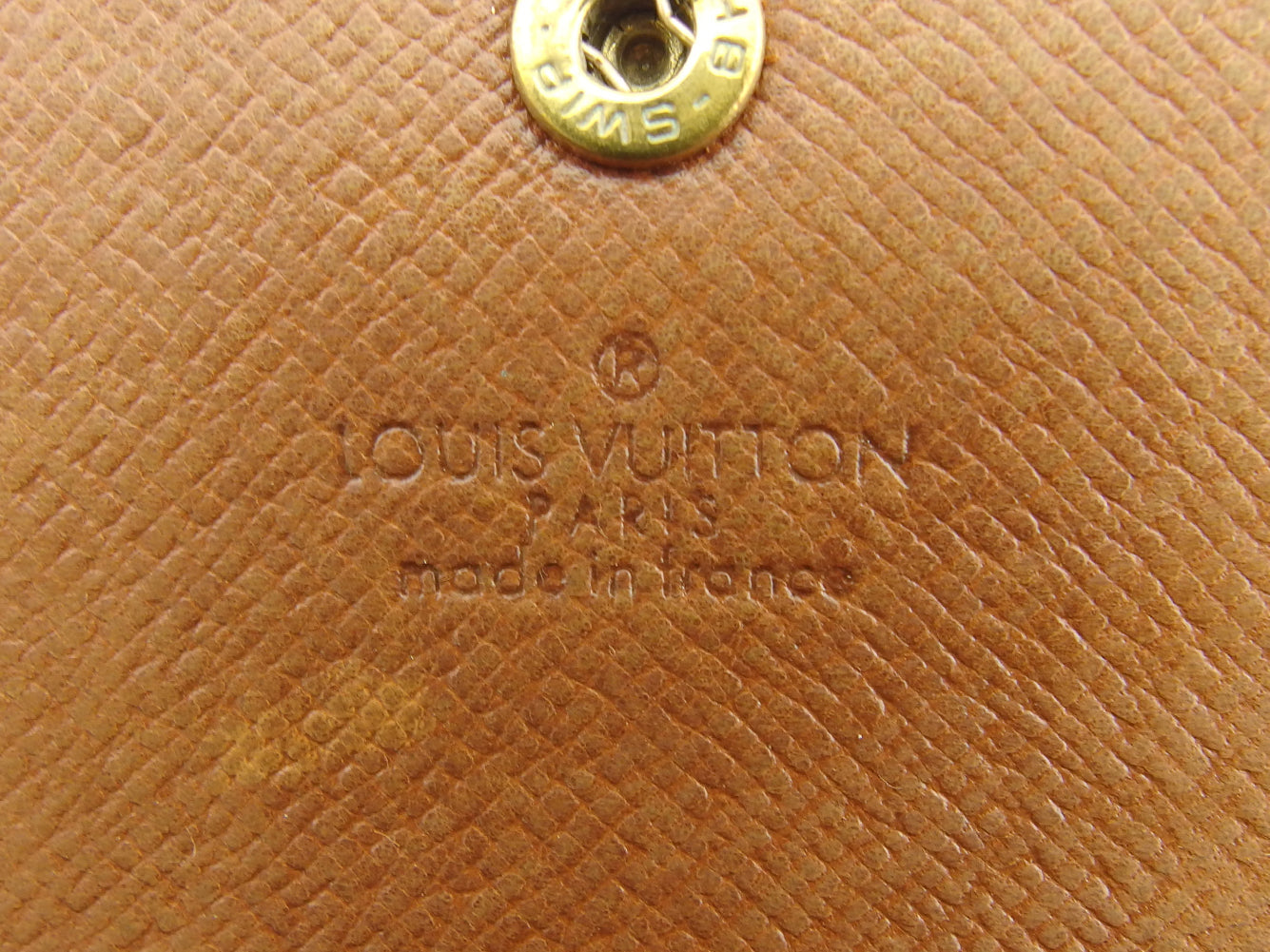 LOUIS VUITTON Long Wallet Purse M61724 Brown beige Pochette Porto MonÃ©credi