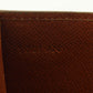 LOUIS VUITTON Long Wallet Purse M61724 Brown beige Pochette Porto MonÃ©credi
