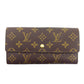 LOUIS VUITTON Long Wallet Purse M61724 Brown beige Pochette Porto MonÃ©credi