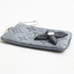 LOUIS VUITTON Coin case M81602 Taurillon Clemence Leather granite gray Monogram Pochette Kle Women Used Authentic