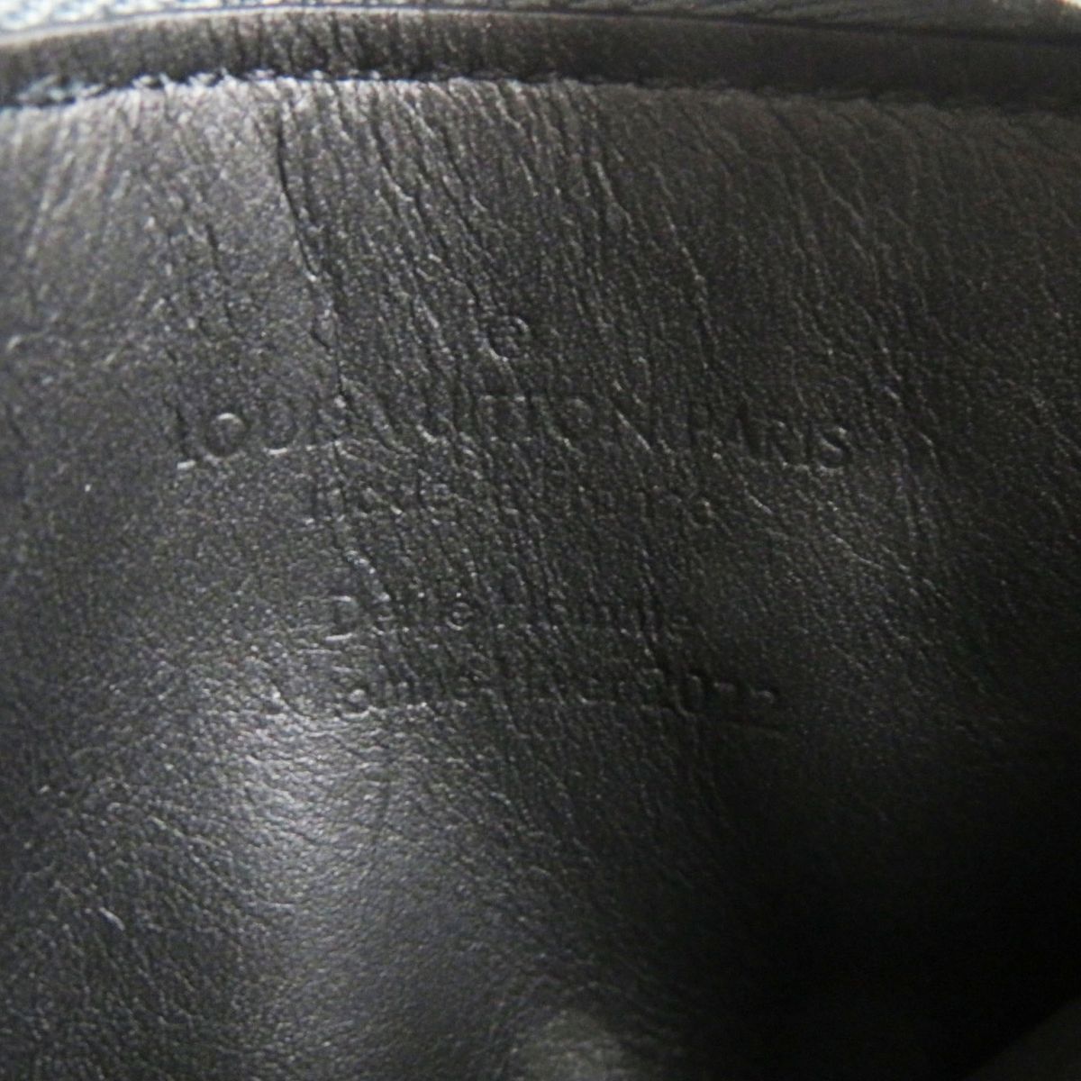 LOUIS VUITTON Coin case M81602 Taurillon Clemence Leather granite gray Monogram Pochette Kle Women Used Authentic