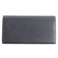 SAINT LAURENT Long Wallet Purse leather black mens Used Authentic