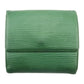 LOUIS VUITTON Bifold Wallet M63484 green Porte Monnaie Billets Cartes Credit