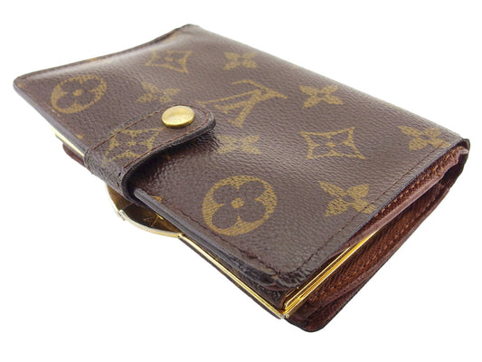 LOUIS VUITTON Bifold Wallet M61663 Brown beige gold Portonevie Vienova