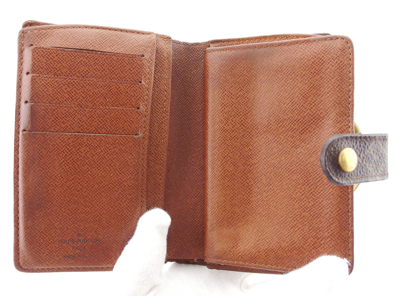 LOUIS VUITTON Bifold Wallet M61663 Brown beige gold Portonevie Vienova