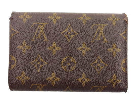 LOUIS VUITTON Tri-fold wallet M61202 Brown beige Porte TresorEtui Papie