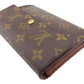 LOUIS VUITTON Tri-fold wallet M61202 Brown beige Porte TresorEtui Papie