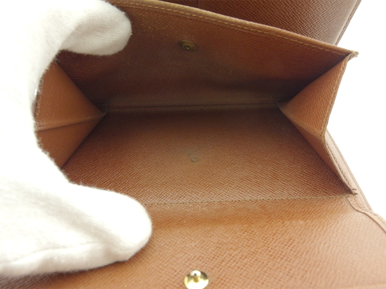 LOUIS VUITTON Tri-fold wallet M61202 Brown beige Porte TresorEtui Papie
