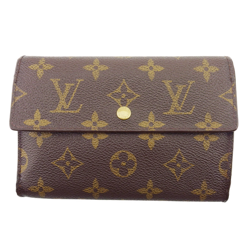 LOUIS VUITTON Tri-fold wallet M61202 Brown beige Porte TresorEtui Papie