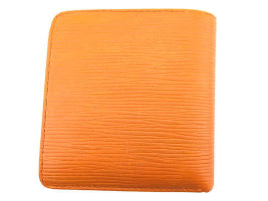 LOUIS VUITTON Bifold Wallet M6354H Orange Porte Billets Cartes Crdit Monet