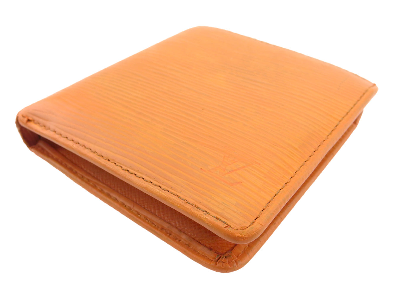 LOUIS VUITTON Bifold Wallet M6354H Orange Porte Billets Cartes Crdit Monet