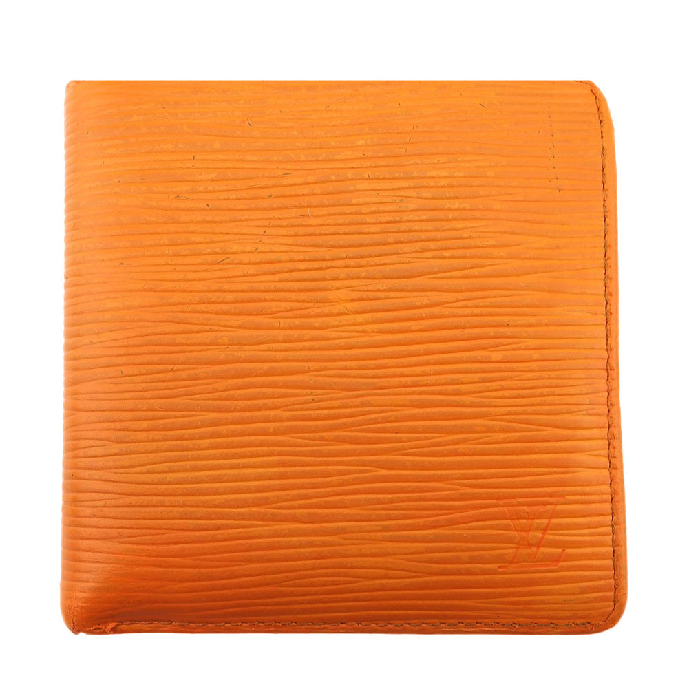 LOUIS VUITTON Bifold Wallet M6354H Orange Porte Billets Cartes Crdit Monet