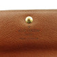 LOUIS VUITTON Long Wallet Purse M61725 Brown beige Pochette Porto MonÃ©credi
