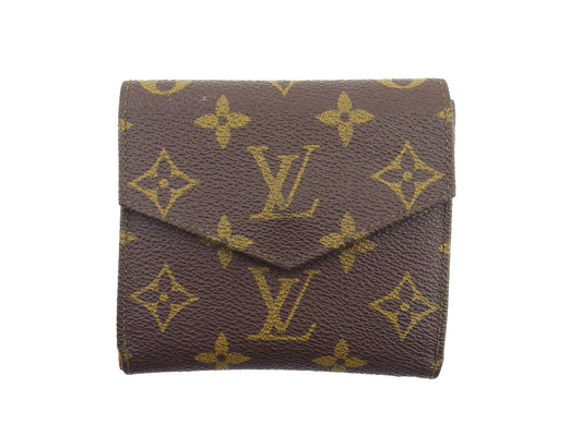 LOUIS VUITTON Bifold Wallet M61660 Brown beige Portonebier