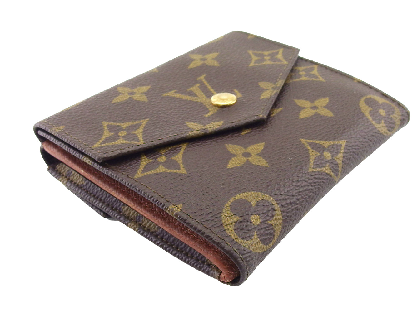 LOUIS VUITTON Bifold Wallet M61660 Brown beige Portonebier