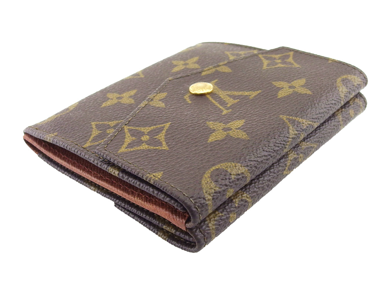LOUIS VUITTON Bifold Wallet M61660 Brown beige Portonebier