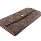 LOUIS VUITTON Long Wallet Purse M61725 Brown beige Pochette Porto MonÃ©credi