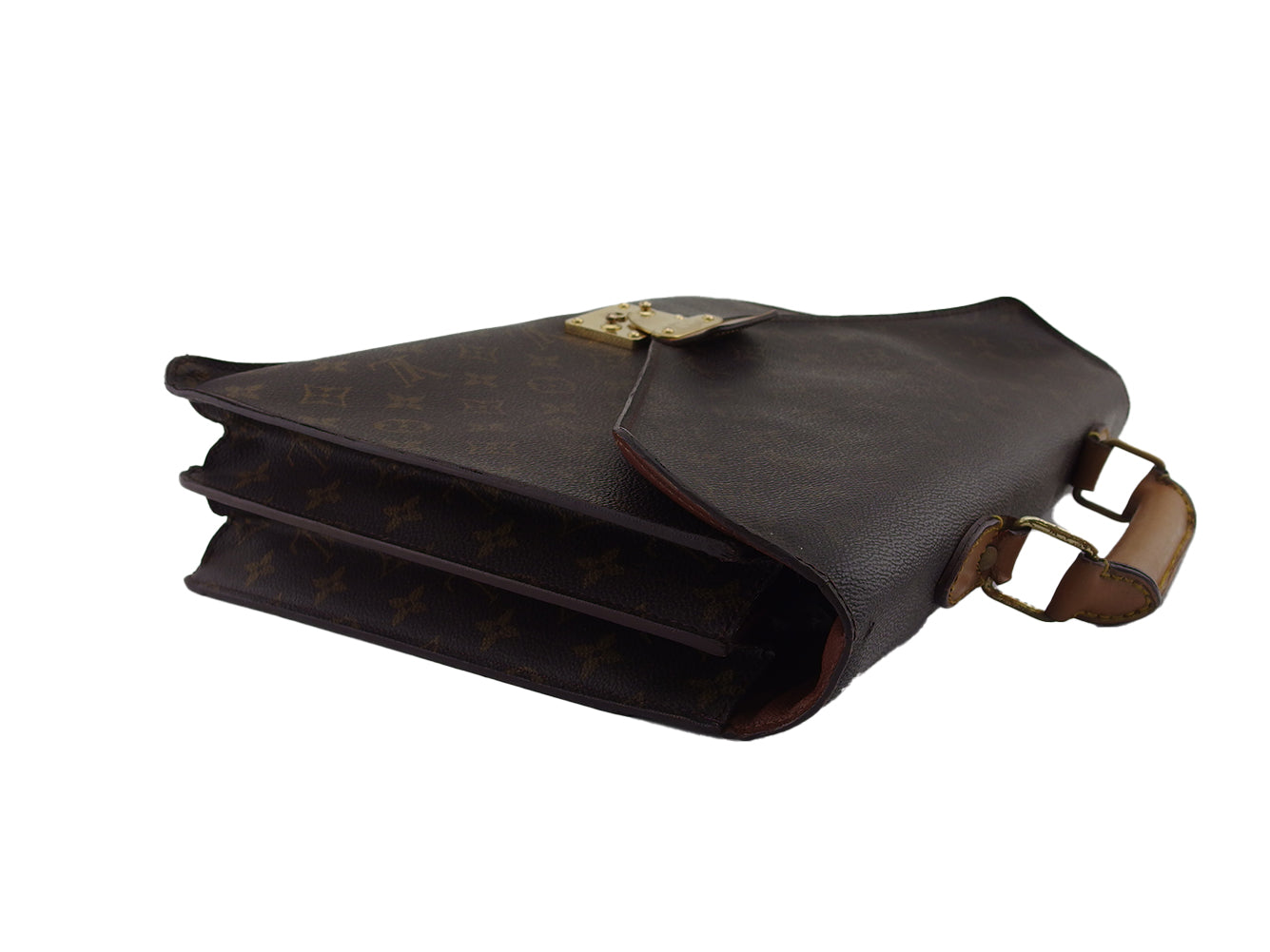 LOUIS VUITTON Business bag M53331 Brown beige Serviet Conseiller