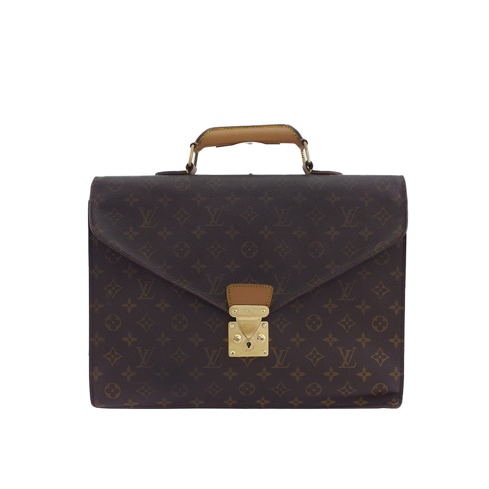 LOUIS VUITTON Business bag M53331 Brown beige Serviet Conseiller