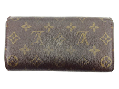 LOUIS VUITTON Long Wallet Purse M61726 Brown beige Pochette Porto MonÃ©credi