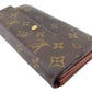 LOUIS VUITTON Long Wallet Purse M61726 Brown beige Pochette Porto MonÃ©credi