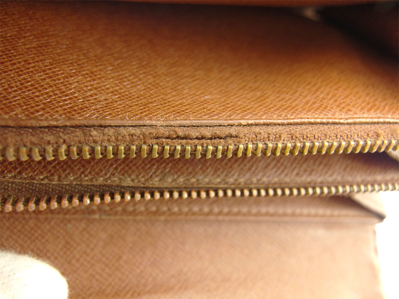 LOUIS VUITTON Long Wallet Purse M61726 Brown beige Pochette Porto MonÃ©credi