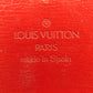 LOUIS VUITTON Long Wallet Purse M63577 Red Pochette Porto MonÃ©credi