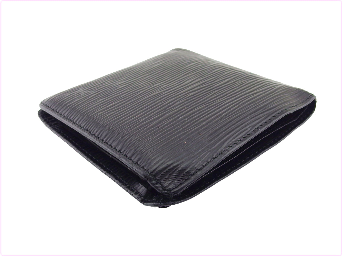 LOUIS VUITTON Bifold Wallet M63542 black Porte Billets Cartes Crdit Monet