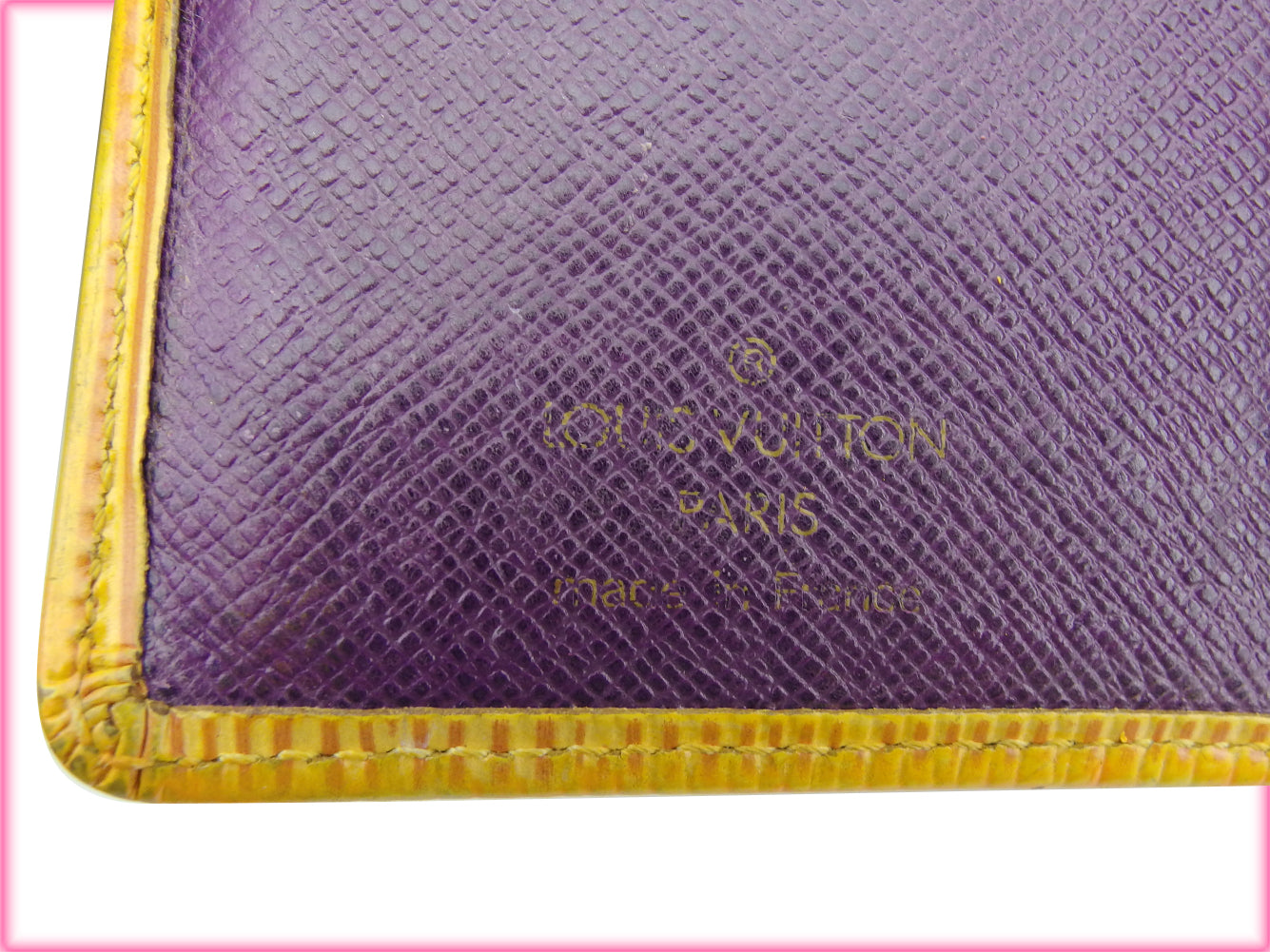 LOUIS VUITTON Bifold Wallet M63249 Yellow purple Portonevie Vienova