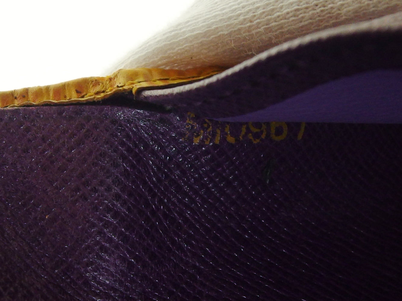 LOUIS VUITTON Bifold Wallet M63249 Yellow purple Portonevie Vienova