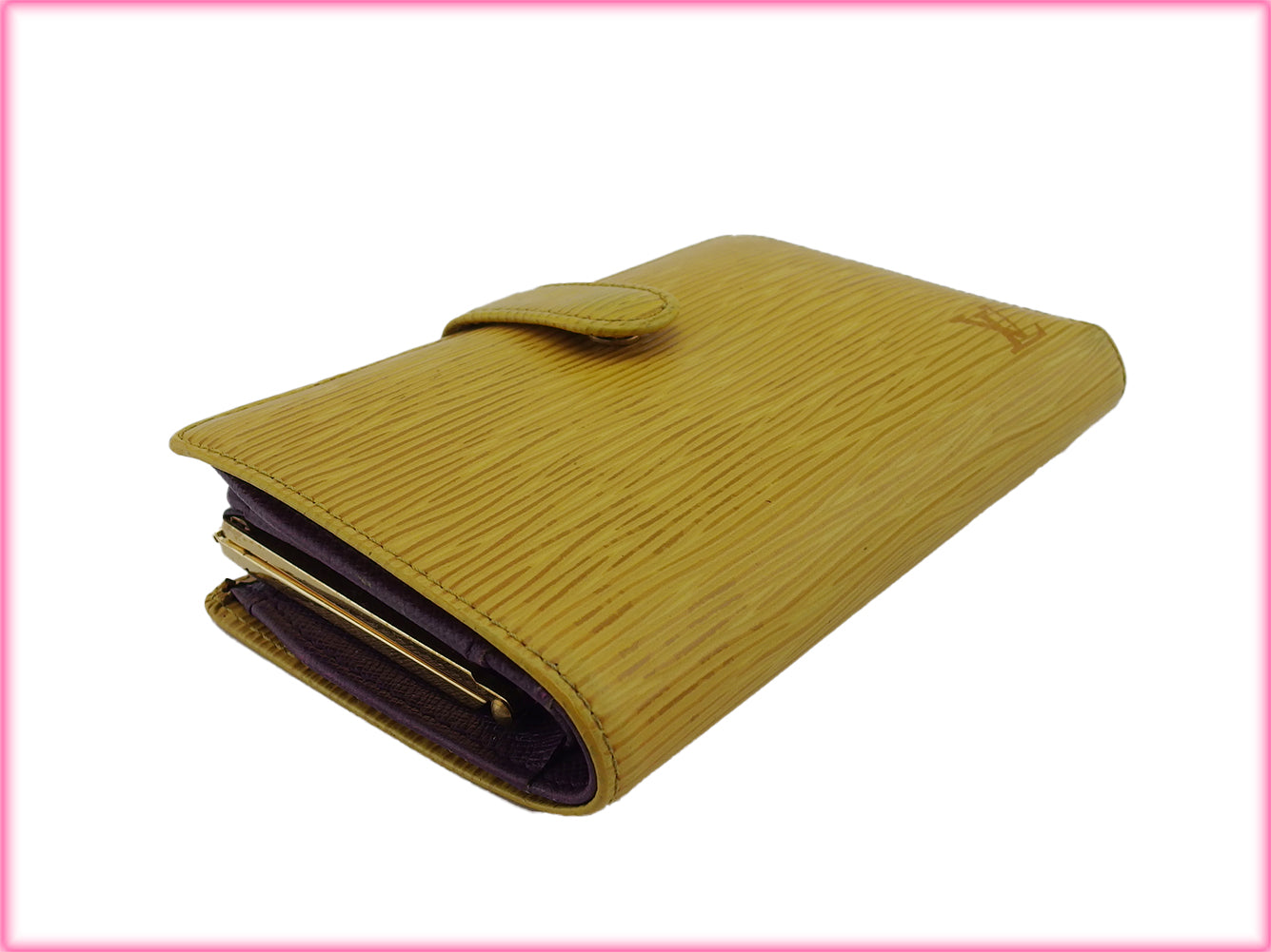 LOUIS VUITTON Bifold Wallet M63249 Yellow purple Portonevie Vienova