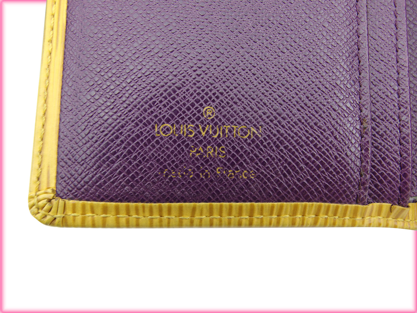 LOUIS VUITTON Bifold Wallet M63249 Yellow purple Portonevie Vienova