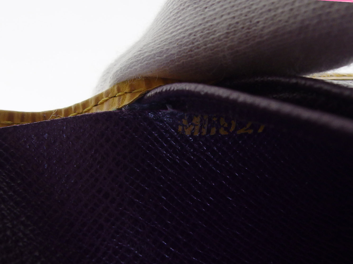 LOUIS VUITTON Bifold Wallet M63249 Yellow purple Portonevie Vienova