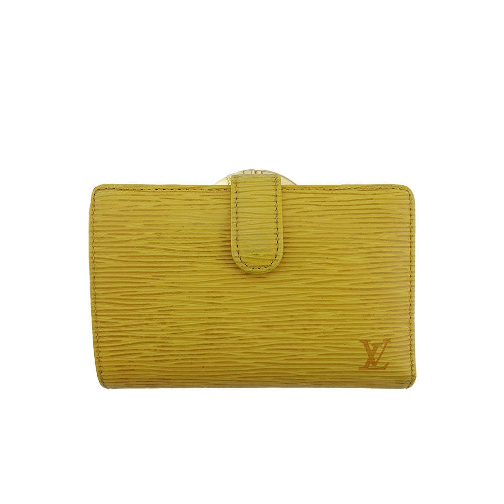 LOUIS VUITTON Bifold Wallet M63249 Yellow purple Portonevie Vienova