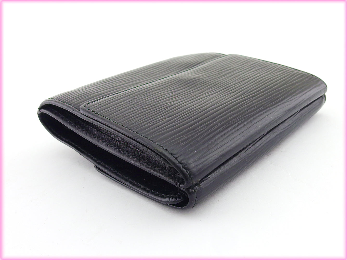 LOUIS VUITTON Bifold Wallet M63482 black Porte Monnaie Billets Cartes Credit