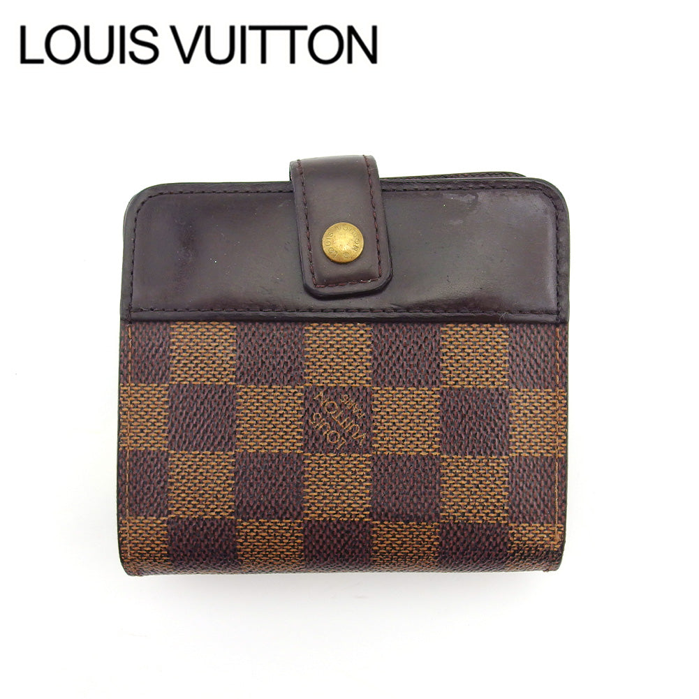 LOUIS VUITTON Bifold Wallet N61668 Brown beige Compact zip