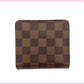 LOUIS VUITTON Bifold Wallet N61668 Brown beige Compact zip